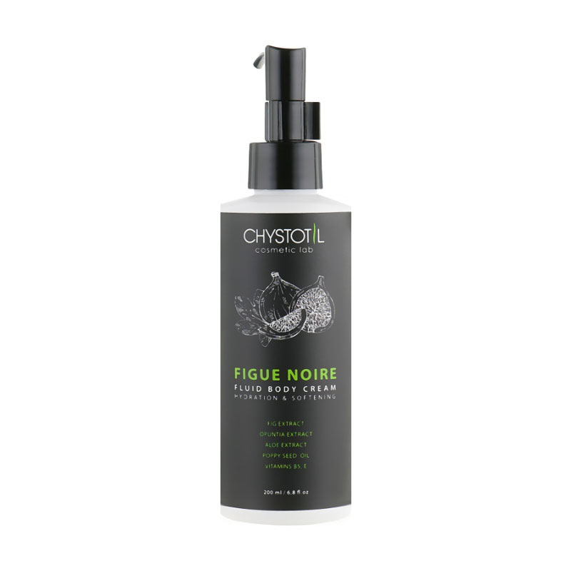 Крем-флюїд для тіла Chystotil Figue Noire Fluid Body Cream Чорний інжир, з ефектом зволоження та пом'якшення, 200 мл